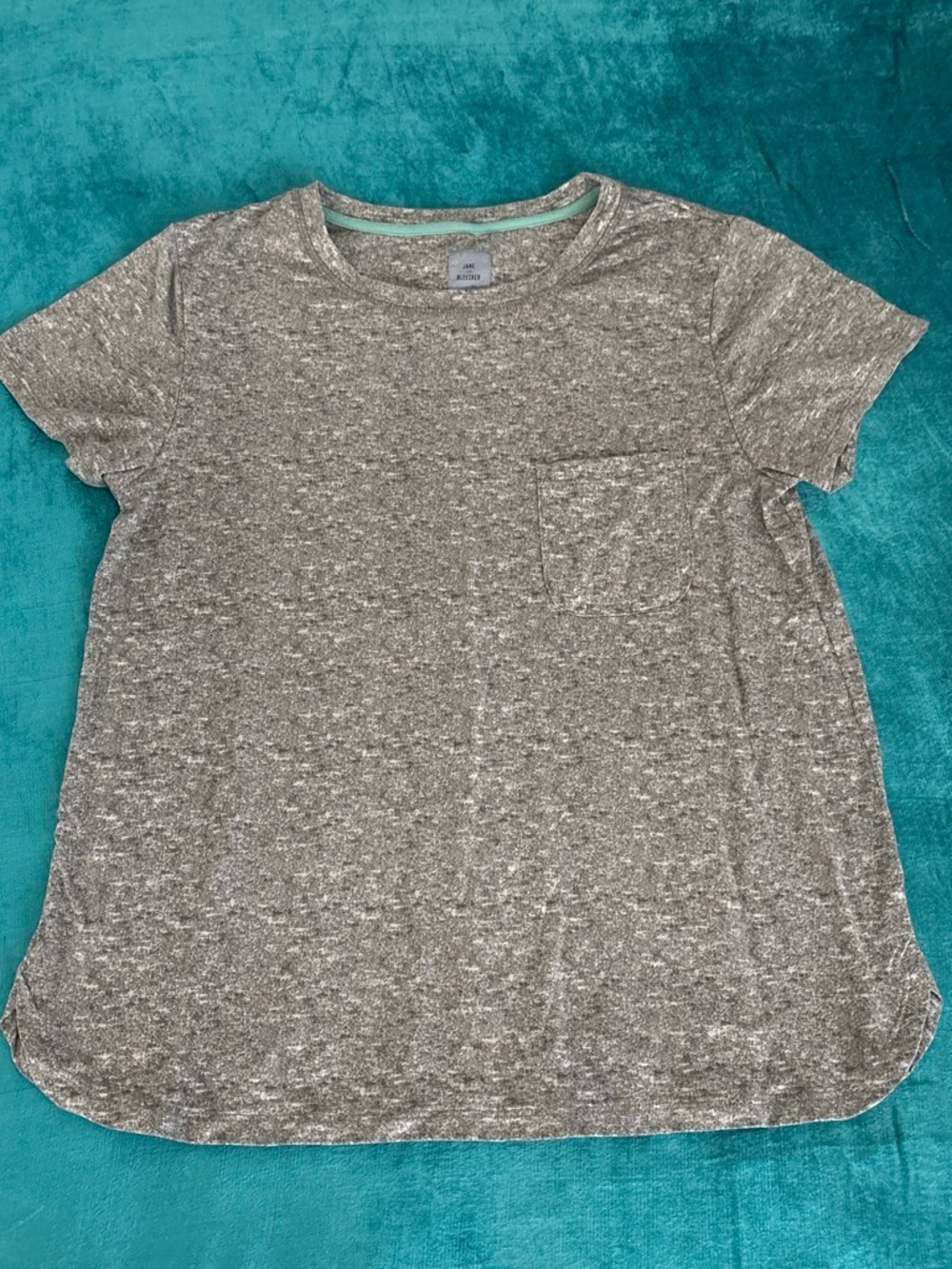 Jane and Bleecker Heather Gray Short Sleeve Pocket Tee